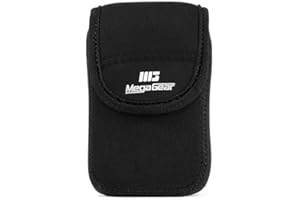 MegaGear MG704 Ultralekkie neoprenowe etui na aparat kompatybilny z Panasonic Lumix DC-TZ95, DC-TZ90, DMC-TZ80 - czarne