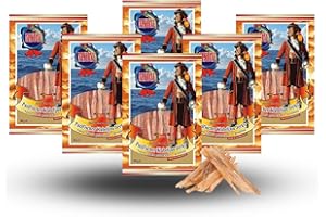 MSDM Bacalao del Pacífico - Snack natural Aperitivos I Bajo en carbohidratos I proteínas I fitness snack I Pescado Omega 3 I beef jerky cecina tapas pinchos alternativa