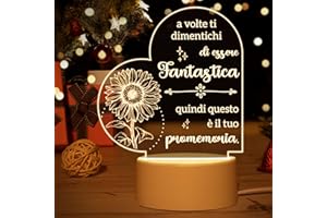 VETBUOSA Regali per donna, Regalo donna compleanno - Incisione Luci Notturne Inspiranti, Idee Regalo Donna Natale, Regali Inspiranti per Migliori Amici, Sorelle, Colleghi, Moglie, Madre, Regalo di amicizia