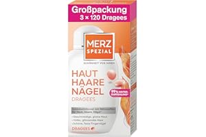 ‎MERZ SPEZIAL Merz Spezial Haut Haare Nägel Dragees - 3 x 120 Dragees - Nahrungsergänzungsmittel mit 13 Mikro-Nährstoffen für strahlende Haut, glänzendes Haar und feste Fingernägel
