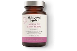 ‎SKINGOOD GARDEN Skingood Anti Age - mit Mariendistel + Kollagen-Boost-Komplex + Ginkgo - 60 vegane Kapseln
