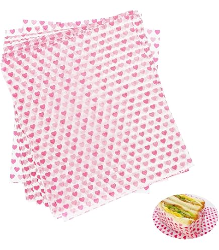 Emballage Alimentaire Décoratif Lot De 100 Feuilles Papier Sulfurisé Cœur Et Rose Bekecidi - Qualité Alimentaire - Parfait Pour Emballage & Décoration Feuilles Cirées Emballage Alimentaire Décoratif Lot De 100 Feuilles Papier Sulfurisé Cœur Et Rose Bekecidi - Qualité Alimentaire - Parfait Pour Emballage & Décoration Feuilles Cirées