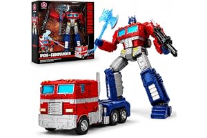 SHAHNARO Transformers One Prime Changer Optimus Prime 12-Inch (28cm) BIG Size Robot Action Figure, Car Toys for Boys, Kids Toy Truck Transformer, Gift Toys for Ages 6+ (Optimus Prime)