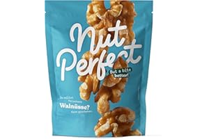 ‎NUT PERFECT BUT A BITE BETTER! Nut Perfect | Walnusskerne | naturbelassen| knackige Hälften mit herbem Geschmack| maximale Frische durch Erntewechsel| Nachverfolgbarkeit durch direkten Handel mit Partnerbetrieben | 100g