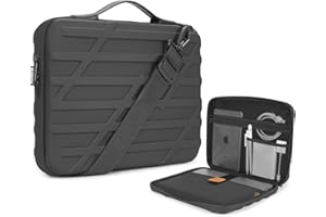 NIDOO 16 Pouces Sacoche Étui Rigide Ordinateur Portable Sac à Bandoulière de Protection pour 15" MacBook Air/ 16" MacBook Pro/ThinkBook 16 16p/ ThinkPad E16 L16 T16 P16/ IdeaPad Slim 5i 5 3i/ XPS 16