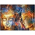 Square 5D Diamond Painting Set Full Large Buddha 50 x 40 cm Diamond Painting Kit Diamond Painting Pictures DIY Diamond Painting Diamonds by Numbers Diamond Art Craft Diamond Pictures for Home Decor