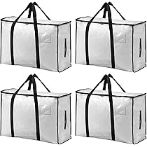 Opbergtassen 120L met Rits - 3 stuks XXL Opbergzakken voor Kleding Opbergtassen 120L met Rits - 3 stuks XXL Opbergzakken voor Kleding