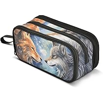 Trousse A Crayons Scolaire - Petit Motif Marguerite, 3 Compartiments
