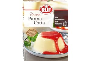 ‎RUF RUF Panna Cotta mit Erdbeer-Soße, ohne Kochen, der italienische Klassiker schnell gemacht