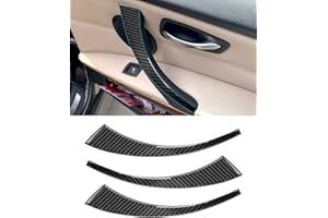 ‎SHSBSCAR Carbon Fiber Türgriffabdeckung Aufkleber, für BMW E90 E91 E92 E93 325i 328i 330i 3er Serie (2005-2011)