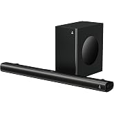 boAt Aavante 2.1 2000, 200W, EQ Modes, Multi Compatibility, Premium Design, Remote Control, v5.4 Bluetooth Sound bar, Home Th
