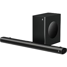 boAt Aavante 2.1 2000, 200W, EQ Modes, Multi Compatibility, Premium Design, Remote Control, v5.4 Bluetooth Sound bar, Home Th