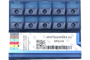 CDBP Insertos De Torneado De Carburo, Juego De Insertos De Cortadores De Carburo APMT1604 Para Herramientas Torneado De Torno, 10 Piezas