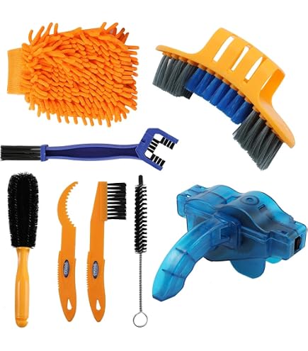 Kit De 2 Brosses De Nettoyage Pour Vélo - Nettoyage Chaîne, Pignons, Dérailleurs - Outil Entretien Vélo