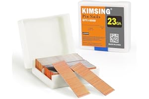 CHINA-TOP SILVER Clavos de cobre KIMSING P620, calibre 23, 10000 unidades/caja, clavos sin cabeza de 20 mm de longitud para clavadoras neumáticas y clavadoras neumáticas