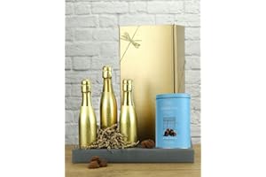 LE BON VIN Prosecco Gift Box - The Gold Rush, Bottega Gold Prosecco Trio & Chocolate Truffles Gift Set