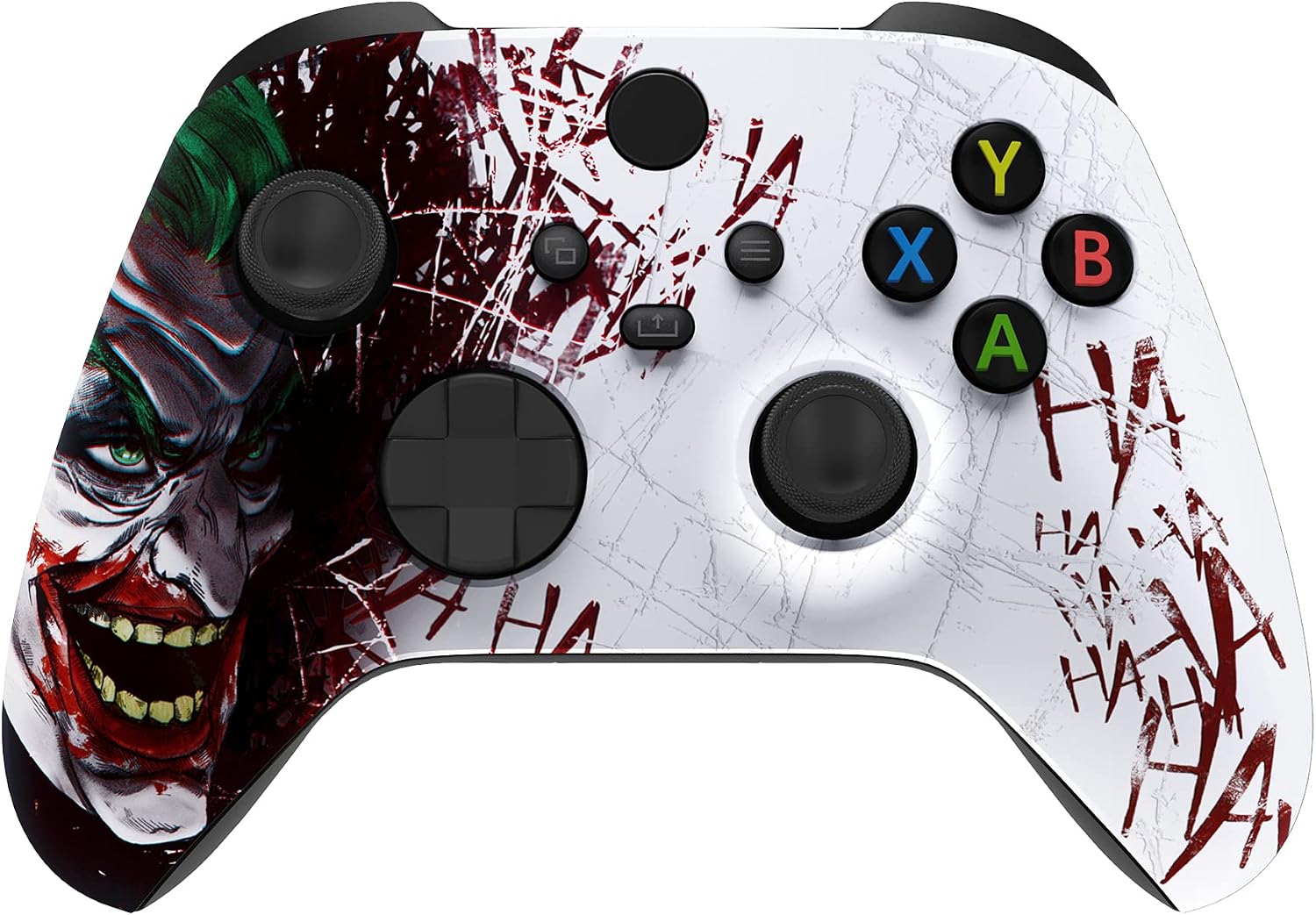 eXtremeRate Custom Shell for Xbox Series X & S Controller - Revitalize Your Controller - Clown HAHAHA Replacement Cover Front Housing Cover for Xbox Core Controller Wireless [Control NOT Included]