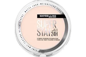 Maybelline New York - Hybrydowy podkład w pudrze - Supertrwały podkład - Długotrwałe matowe wykończenie z efektem promiennej skóry - Wegańska i wodoodporna formuła - Podkład jest odpowiedni dla