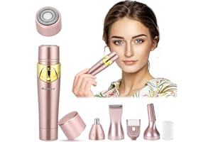 Rasoio Elettrico Donna, Yideng 4 in 1 Epilatore Depilatore Donna Rasoio Rifinitore Epilatore Sopracciglia Depilazione Indolore Rasoio a Secco e Bagnato per Bikini Viso Sopracciglio Ascelle Gamba