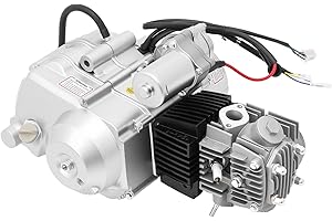 FETCOI Motore 4 tempi da 125cc, motore monocilindrico semiautomatico raffreddato ad aria con avviamento elettrico con retromarcia per kart ATV