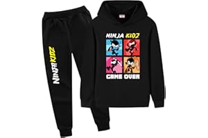 HodarSun Ninja Kidz Merch Boys Tracksuits Hoodies Sweatshirt and Pants 2pcs for Kids Comfortable Casual Suits