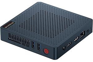 BOSGAME AG40 Windows 10 Pro Mini PC, processeur Intel Celeron N4020 jusqu'à 2.8 GHz, 4Go de RAM, 64Go de SSD, USB3.2 HDMI2.0, Emplacement SD, Bureau léger, Caisse enregistreuse, Affichage numérique