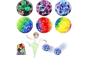YiJiuBa Astro Jump Ball Galaxy, 6 Stücke Mond Ball, 7cm Hohe Springender Gummiball Sprünge Jumpball Mondball, Space Ball, Bounce Ball, Mondball, Astro Jump Ball, Bouncing Ball Springball für Kinder