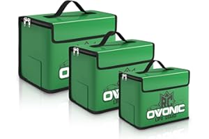 OVONIC Fireproof Sac anti-explosion Sac ignifuge avec grande capacité Storage Guard Safe Bag (disponible en trois tailles)