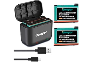 Uwayor Batteria para insta x3, 2 Pezzi 1850 mAh, Compatibile con insta x3