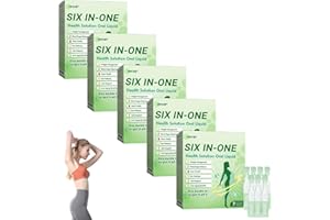HJJH HHVB Six-in-One Health Solution Oral Liquid, Professionelle Abnehmen Tropfen, 6 in 1 Orale Flüssigkeit, atürliche pflanzlichen Extrakten, Peptid Komplex Serum für Frauen und Männer (5)