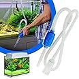 Rikmody Aquarium Gravel Cleaner, Fish Tank Cleaner, Hand Syphon Pump for Fish Tank, Water Changing and Filter Sand Cleaning, Manual Fish Tank Water Changer Hose, Easy to Use Fish Tank Cleaning Tool