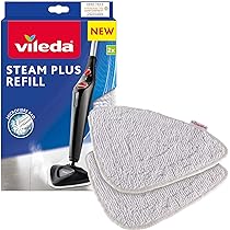 6 Stück Vileda Dampfreiniger Ersatzbezüge - Mikrofaser Pads 23,5x34,5cm