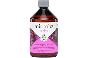 MICROBZ Revive Daily Probiotic (31 Servings) - Liquid Probiotics for Gut Health Support, Digestive Supplement for Women & Men, Soil-Based Bacteria, 100% Natural & Dairy Free