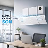 HyMark Askılı Ayarlanabilir 56-95cm Klima Y&ouml;nlendirici Aparat Klima R&uuml;zgar &Ouml;nleyici Deflekt&ouml;r