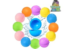 KIKAPABI Globos de agua de llenado rápido reutilizables, bolas de agua, juguetes de agua para exteriores autosellantes para niños de 3 a 12 años, bombas de agua sin accidentes, juguetes de piscina de verano,