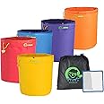 iPower GLBBAG5X5 5 gallon 5 herb ice essence extraction bladders hash kit 5 gallon, 5 bags, 5 pack.