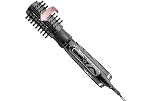 BaByliss Big Hair Rotating Hair Dryer Brush - Dry and Style in One Step, 2 Speeds & Alternating Directions, Ionic Frizz-Control, 50mm Barrel, Black, 2885U
