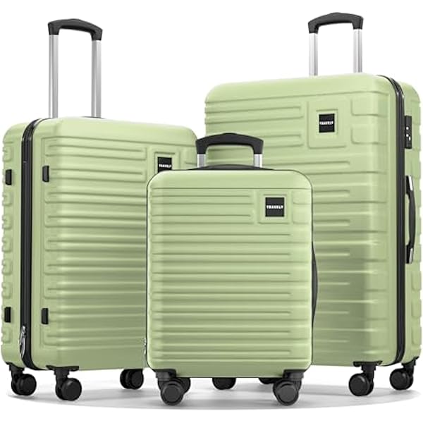 Pactastic Hartschalen-Koffer-Set 3-teilig – Ultra Leicht, Polypropylen, Mit TSA-Schloss & 360° Rollen
