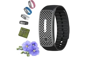 CAMIC Bracelet Josfit, Josfit Bracelet à Ultrasons, Bracelet JOSFIT Lympunclog Titanium Unclog, Bracelet Ultrason, Bracelet Réglable pour Homme Et Femme (Noir)