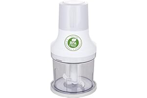 Emerio Hachoir universel avec capacité de 500 ml, 260 W, hachoir électrique avec 2 lames en acier inoxydable pour hacher viande, oignons, fruits, légumes