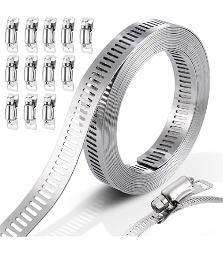 SMLCON Lot de 22 colliers de serrage en acier inoxydable 304 pour