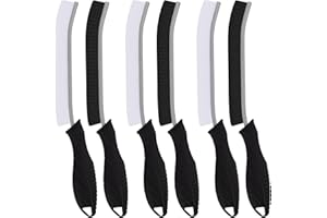 TQRR Escobillas de Baño-Cepillo Limpieza Hogar, Multifuncional Cepillo Limpieza Cerdas Duras, Inodoro, Bañera, Ranura de Puerta de Ventana y Herramientas de Limpieza (6, Negro)