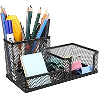 Schreibtisch-Organizer,Powcan Stiftehalter Stifteköcher aus Metall Tisch-Organizer Mesh Schreibtischzubehör mit 3…