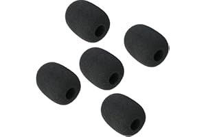 UIMCVN Pop-Filter Ersatz für Razer BlackShark V2 / V2 Pro / V2 X/Kaira Pro Gaming-Headset, Mikrofon, Windschutzscheibe, Mikrofon, Schaumstoffabdeckung (5 Stück)