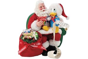 Department 56 Possible Dreams Disney Weihnachtsmann und Donald Duck Figur, Lange Liste, 22,9 cm, Mehrfarbig