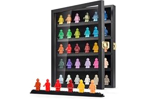 TJ.MOREE Minifigure Display Case for Collectibles, Mini Figure Display Case Wall Mount, 11 x 13.4 inches Black