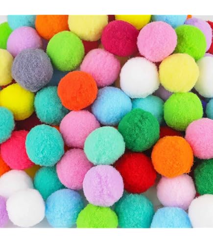 2000 Pompons Assortis 10 Mm - Boules De Feutre Douces Colorées Pour Artisanat, Décoration DIY, Activités Enfants