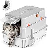 Caja de arena para gatos totalmente cerrada