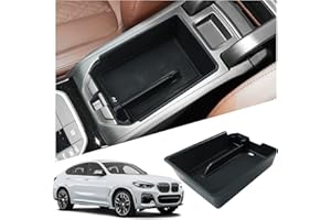Ruiya Compatible with BMW X3 G01 | X4 G02 | iX3 2019-2023 2024 Centre Console Storage Box, X3 X4 Armrest Organizer Tray Centre Console Organizer Centre Armrest Glove Box BMW X3 Accessories