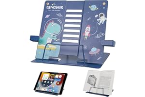 MEETYOURS Leseständer Für Kinder Schule, Ergonomischer Buchständer Zum Lesen Metall Faltbar Multifunktional Buchstützen Buchstütze, Für Küche Arbeitszimmer Büro Kochbuchständer…